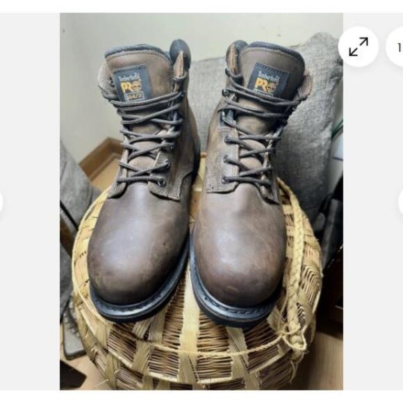 Timberland Pro Pit Boss 6 Steel Toe Work Boot Brown 33034 Mens Size 14 Wide - Picture 2 of 7